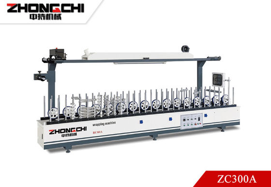 Buy ZC300A Wood Profile Wrapping Machine 5.5Kw Profile Wrapping Lines online manufacture