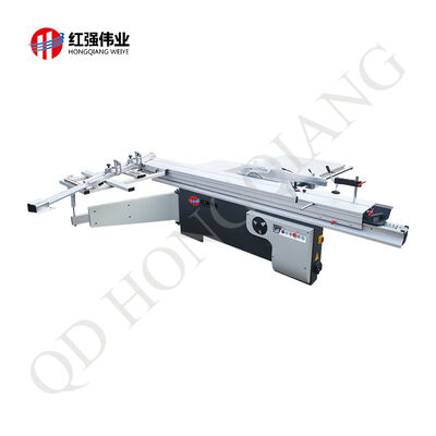 800x600mm Table Size Woodworking Sliding Table Saw with Tilting Angle Saw Blade 0 to 45 Degrees and Max Cutting Width 800mm
